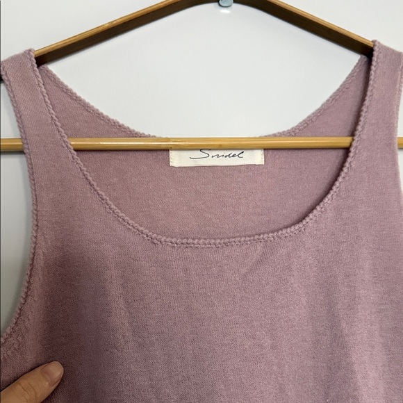 Chic Hazy Pink Wool Mini Dress - Picture 3 of 7